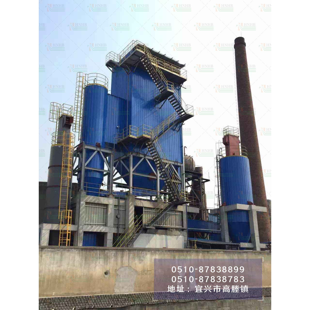 Henan-all oxygen glass kiln dust removal and desulfurization project